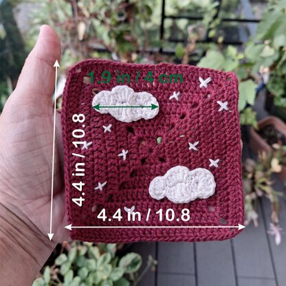 Cloud granny square
