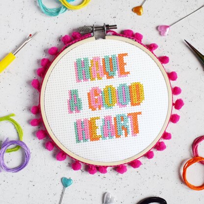 The Make Arcade Have A Good Heart Midi Cross Stitch - 4in