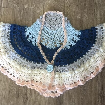 Crochet Vintage Caplet Shawl