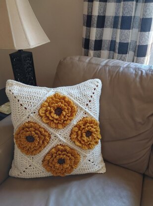 Sunflower Pillow Cover