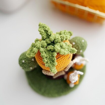 Crochet fairy house, amigurumi house, crochet bunny pattern, Carrot House