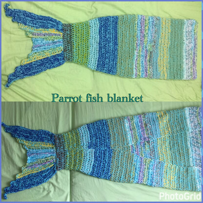 parrot fish tail blanket
