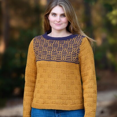 Windham Mosaic Yoke Pullover #196