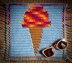 Summer Vacay mosaic square - Ice Cream Cone