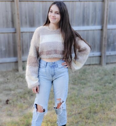 Latte Cakes Cropped Sweater