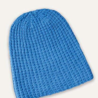 Extra Slouch Hat in Blue Sky Fibers - T19 - Downloadable PDF
