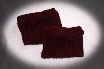 Bow Boot Cuffs Pattern