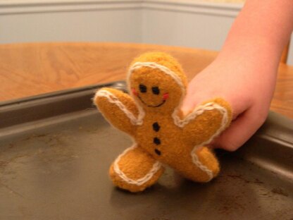 Knitted/Felted Gingerbread Man