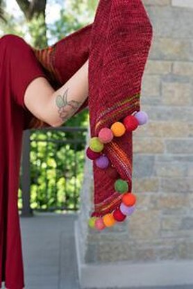 Rhubarb Balls Scarf