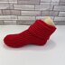 Crimson Cozy Slipper Boots