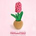 Hyacinth Flower / Jacinthe Fleur / Giacinto Fiore - Amigurumi Crochet Desk Plant Deco - FROGandTOAD Créations