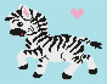 Girl Baby Zebra Love Afghan