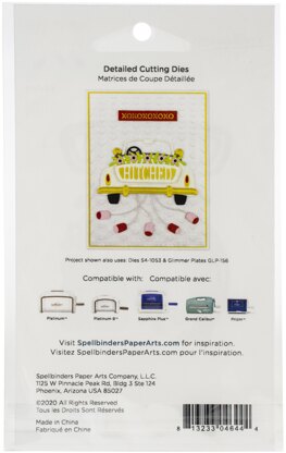 Spellbinders Etched Dies - Die D-Lites Sunday Drive - Hitched