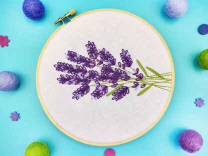 Oh Sew Bootiful Lavender Printed Embroidery Kit