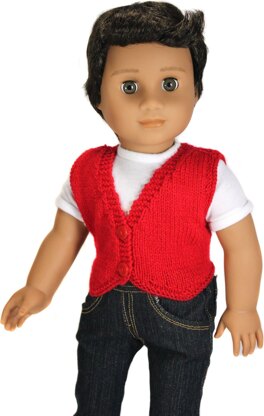 Knit Me a Waistcoat - 18" Dolls