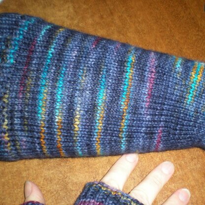 Plain & Fancy Fingerless Mittens