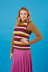 Striped Tank Top - Free Slipover Crochet Pattern for Women in Paintbox Yarns 100% Wool Chunky Superwash by Paintbox Yarns
