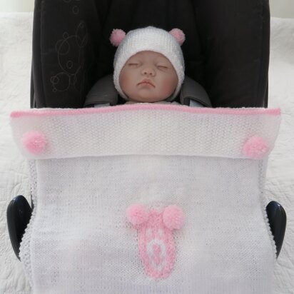 BO Bear Baby Car Seat Blanket & Hat