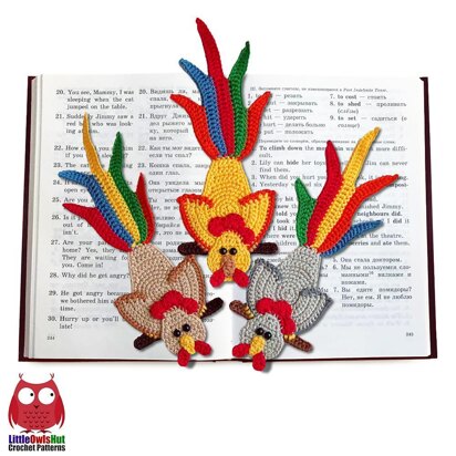 Rooster on a perch decor or bookmark
