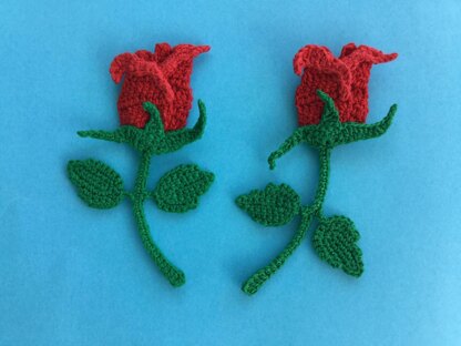 Rosebud Applique or Bookmark