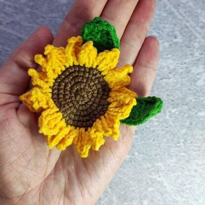 Ukraine Sunflower brooch/ pin / applique