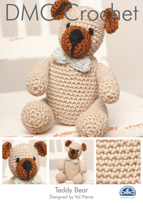 Teddy Bear Toy in DMC Petra Crochet Cotton Perle No. 3 - 11887L/2