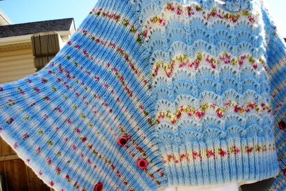 Blue Skies Poncho