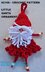 2106 - CROCHET DANGLE LEGS SANTA ORNAMENT