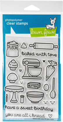 Lawn Fawn Clear Stamps 4"X6" - Baked With Love