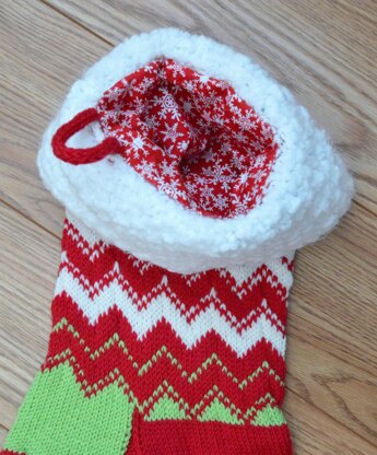 Christmas Stocking ~ Snow Caps