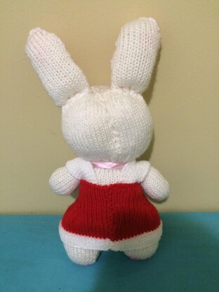 Cute Christmas Dress for Cuddly Bunny Pattern (Outfit Only)