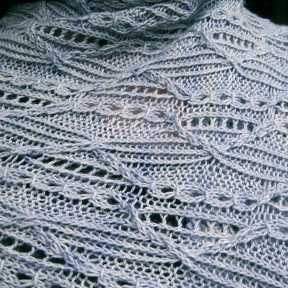Ena Cable Lace Shawl