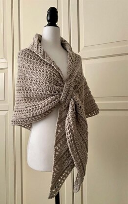 Easy Gathered Prayer Shawl: Oh-So-Pretty-Easy Triangle Shawl