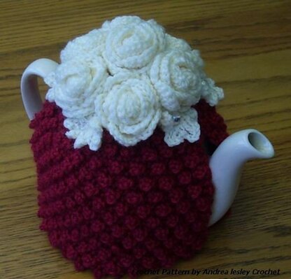 Rose Bobble Tea Cosy