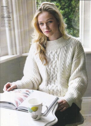 Aran and Rib Jumper