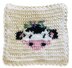 Cow Wall Hanging Tapestry Crochet