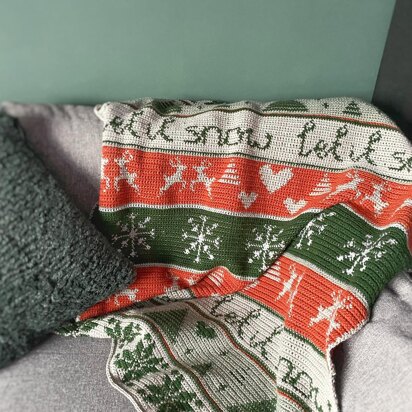 Let It Snow Christmas Blanket