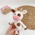 Crochet cow toy amigurumi crochet pattern
