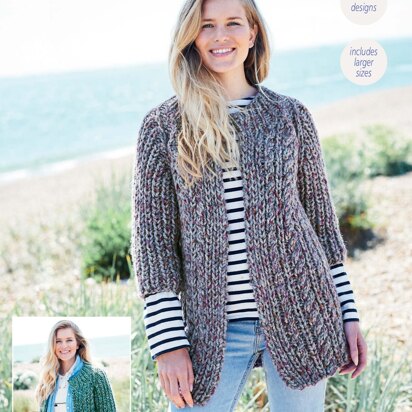 Jackets in Stylecraft New Swift Knit Super Chunky - 9723 - Downloadable PDF