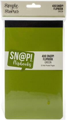 Simple Stories Sn@p! Flipbook 4"X6" - Green