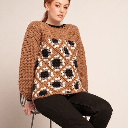 Evelyn Jumper in Rowan Big Wool - RTP003-0001-ENPFRP - Downloadable PDF