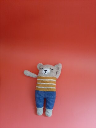 Crochet bear pattern, crochet little bear, amigurumi pattern, crochet animal