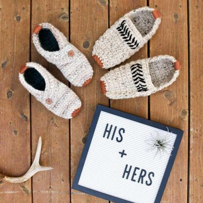 His and best sale hers slippers