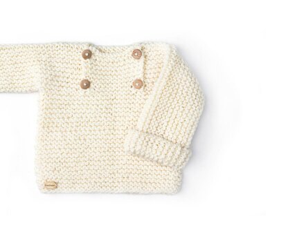 Size 6-12 months - Natural Baby Sweater