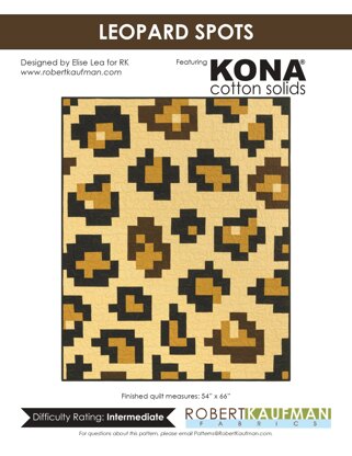 Robert Kaufman Leopard Spots - Downloadable PDF