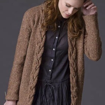 Rosewood Cardigan in Tahki Yarns Tara Tweed