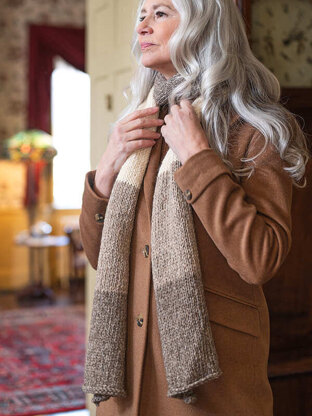 Hopkins Scarf in Berroco Hearthside - Downloadable PDF