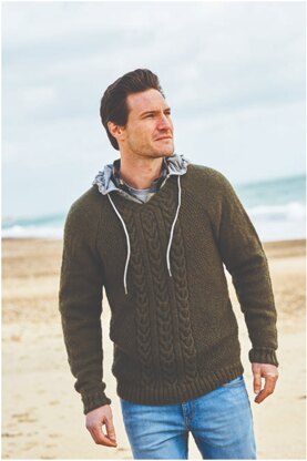 Men`s Jumper in Stylecraft Highland Heathers DK - 9867 - Downloadable PDF