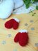 Mini Christmas mittens tree ornament