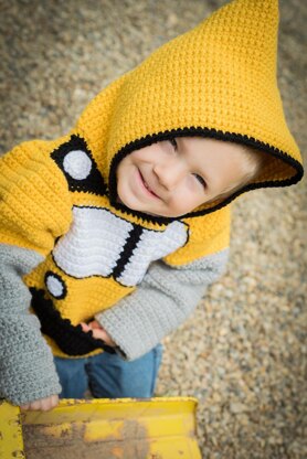 Bulldozer Toddler Hoodie